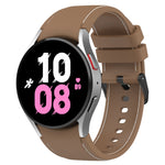 Cinturino in silicone con trama in pelle, For Samsung Galaxy Watch5 / Watch5 Pro /  Watch4