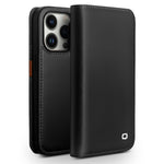 QIALINO Custodia per telefono in PU con vibrazione orizzontale aziendale, For iPhone 14, For iPhone 14 Plus, For iPhone 14 Pro, For iPhone 14 Pro Max