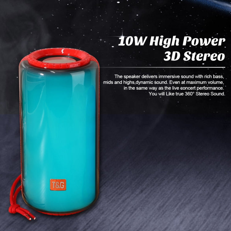 T&G TG639 Altoparlante Bluetooth wireless TWS con luce LED portatile da 10 W