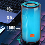 T&G TG639 Altoparlante Bluetooth wireless TWS con luce LED portatile da 10 W