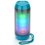 T&G TG643 Altoparlante Bluetooth wireless con subwoofer impermeabile leggero a LED portatile
