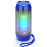 T&G TG643 Altoparlante Bluetooth wireless con subwoofer impermeabile leggero a LED portatile
