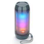 T&G TG643 Altoparlante Bluetooth wireless con subwoofer impermeabile leggero a LED portatile