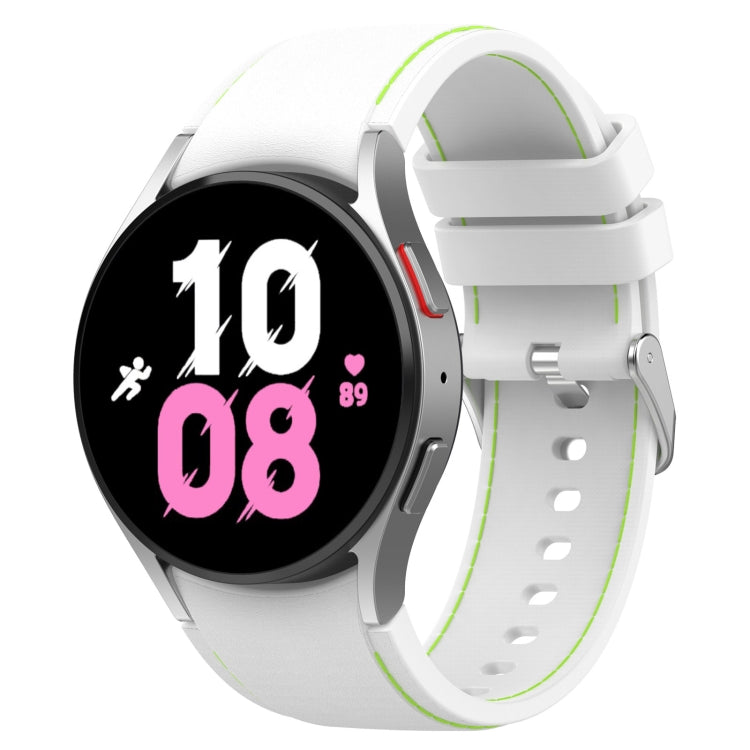 Cinturino per orologio in silicone con texture in pelle universale, For Samsung Galaxy Watch5 / Watch5 Pro /  Watch4