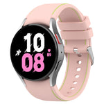 Cinturino per orologio in silicone con texture in pelle universale, For Samsung Galaxy Watch5 / Watch5 Pro /  Watch4