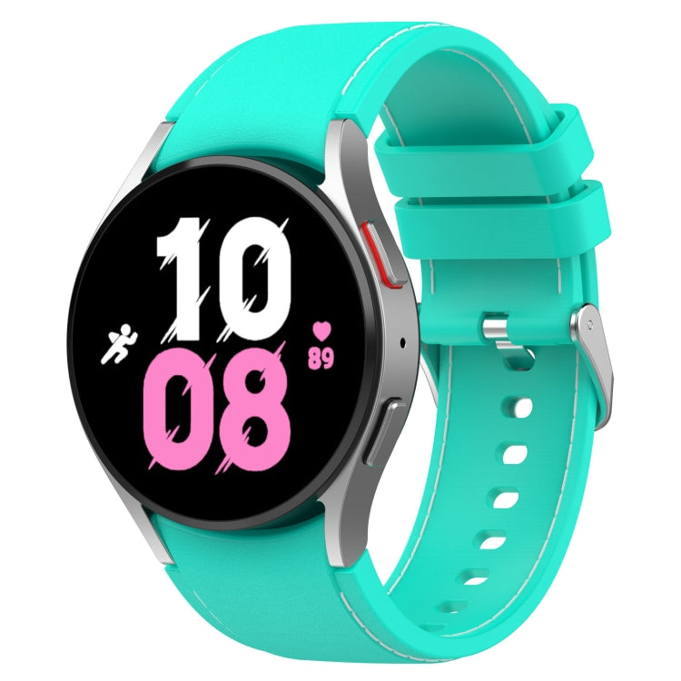 Cinturino per orologio in silicone con texture in pelle universale, For Samsung Galaxy Watch5 / Watch5 Pro /  Watch4