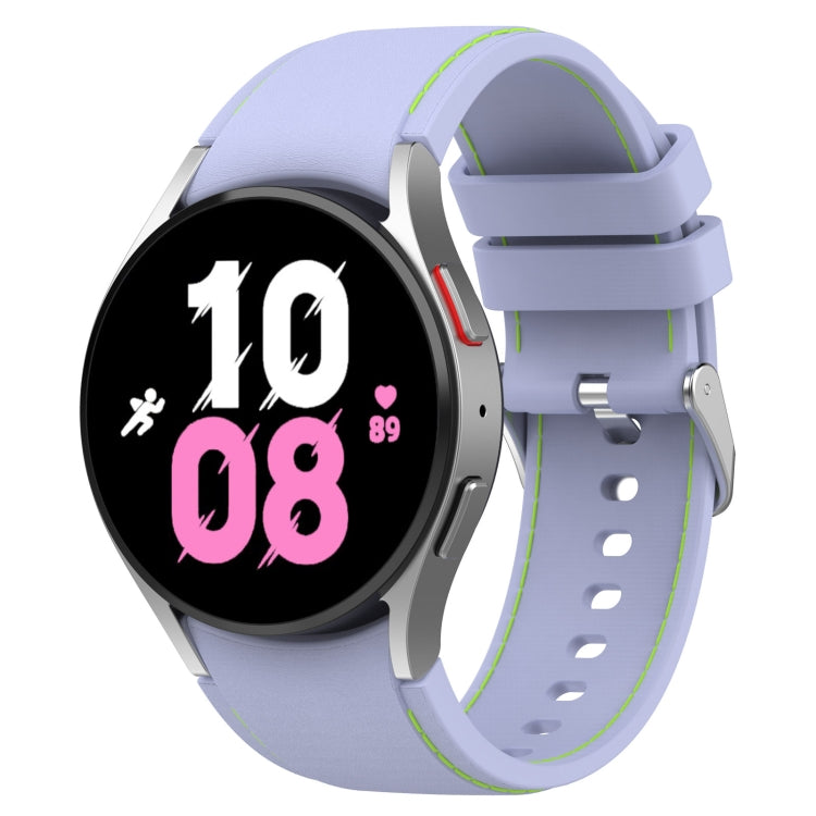 Cinturino per orologio in silicone con texture in pelle universale, For Samsung Galaxy Watch5 / Watch5 Pro /  Watch4