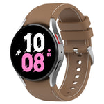 Cinturino per orologio in silicone con texture in pelle universale, For Samsung Galaxy Watch5 / Watch5 Pro /  Watch4
