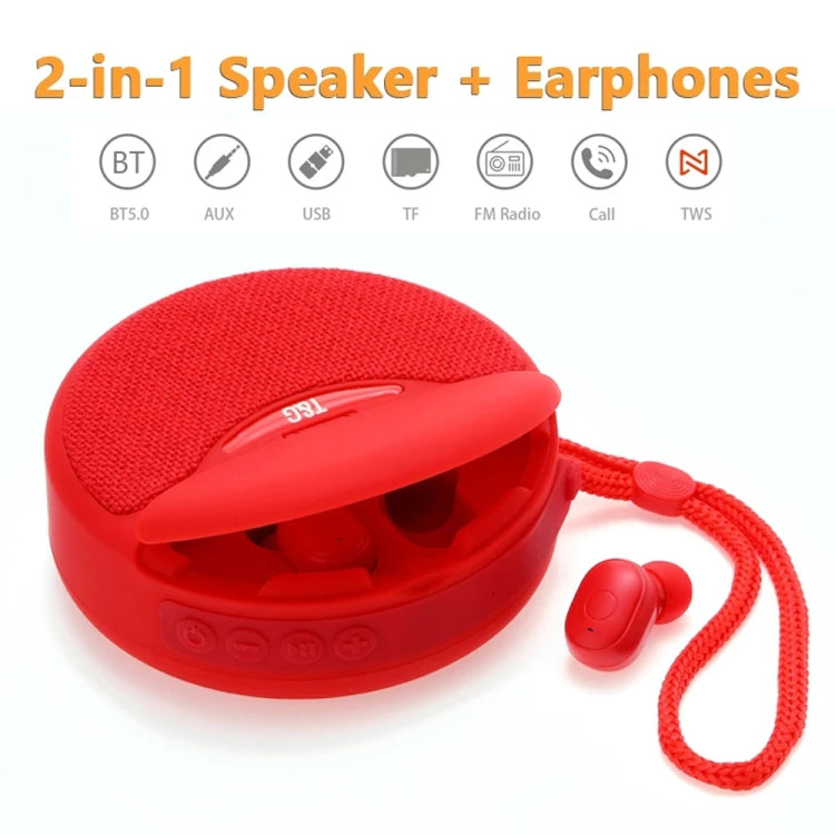 T&G TG808 Mini altoparlante wireless Bluetooth 2 in 1 Cuffie wireless