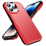 Custodia per telefono con doppia armatura in tinta unita, For iPhone 14 Plus, For iPhone 12 Pro, For iPhone 14 Pro Max, For iPhone 13 Pro Max, For iPhone 14 Pro
