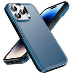 Custodia per telefono con doppia armatura in tinta unita, For iPhone 14 Plus, For iPhone 12 Pro, For iPhone 14 Pro Max, For iPhone 13 Pro Max, For iPhone 14 Pro