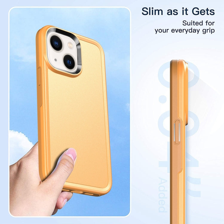 Custodia per telefono con doppia armatura in tinta unita, For iPhone 14, For iPhone 13 Pro, For iPhone 13, For iPhone 12 Pro Max