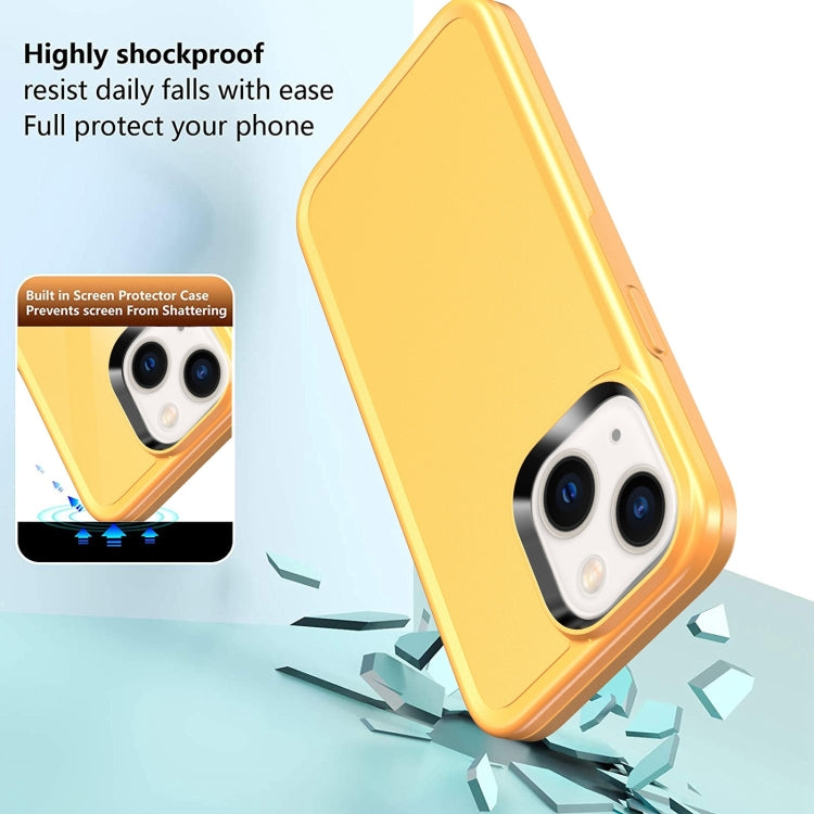 Custodia per telefono con doppia armatura in tinta unita, For iPhone 14, For iPhone 13 Pro, For iPhone 13, For iPhone 12 Pro Max