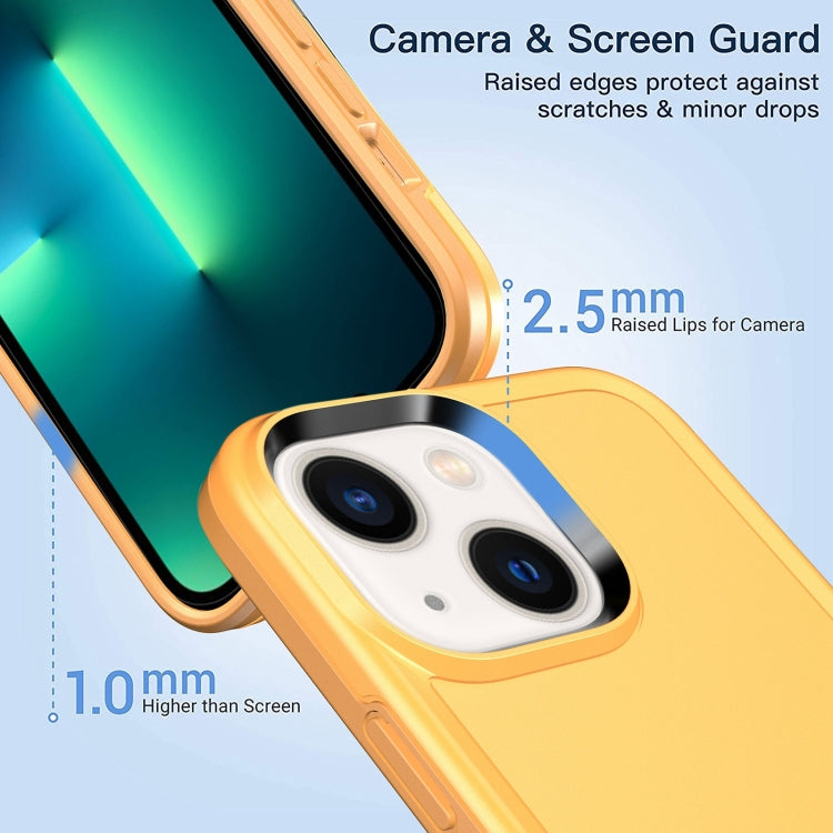 Custodia per telefono con doppia armatura in tinta unita, For iPhone 14, For iPhone 13 Pro, For iPhone 13, For iPhone 12 Pro Max