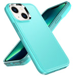 Custodia per telefono con doppia armatura in tinta unita, For iPhone 14, For iPhone 13 Pro, For iPhone 13, For iPhone 12 Pro Max
