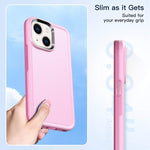 Custodia per telefono con doppia armatura in tinta unita, For iPhone 14 Plus, For iPhone 12 Pro, For iPhone 14 Pro Max, For iPhone 13 Pro Max, For iPhone 14 Pro