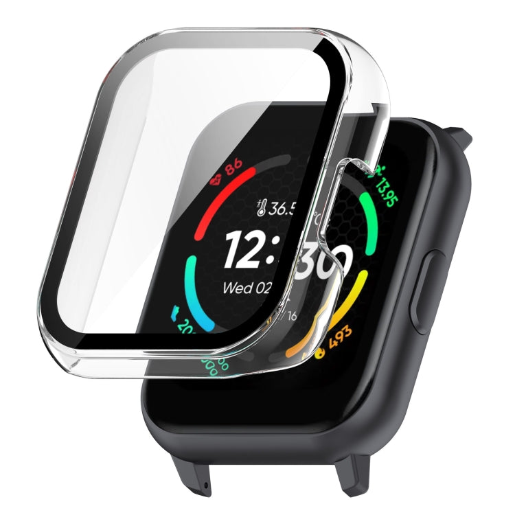 Custodia per orologio protettiva completamente chiusa per PC universale + pellicola rinforzata, For Realme TechLife Watch S100 / SZ100
