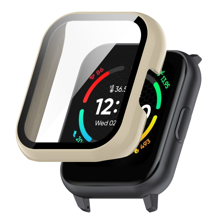 Custodia per orologio protettiva completamente chiusa per PC universale + pellicola rinforzata, For Realme TechLife Watch S100 / SZ100