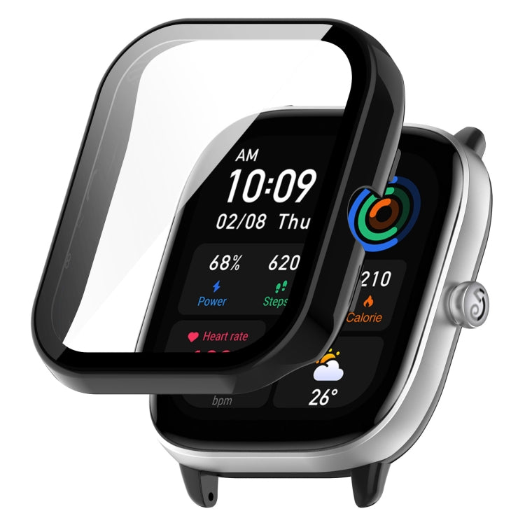 Custodia protettiva per orologio completamente chiusa con pellicola rinforzata in PC +, For Amazfit Bip3 / Bip3 Pro, For Amazfit GTS4 Mini