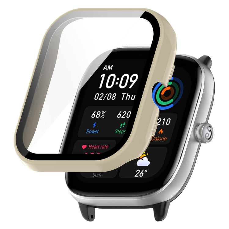 Custodia protettiva per orologio completamente chiusa con pellicola rinforzata in PC +, For Amazfit Bip3 / Bip3 Pro, For Amazfit GTS4 Mini
