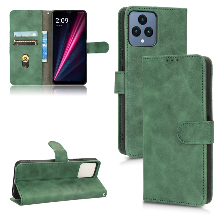 Custodia per telefono in pelle con vibrazione magnetica Skin Feel, For Motorola Moto G32, For T-Mobile Revvl 6 5G, For T-Mobile Revvl 6 Pro 5G, For vivo Y02s