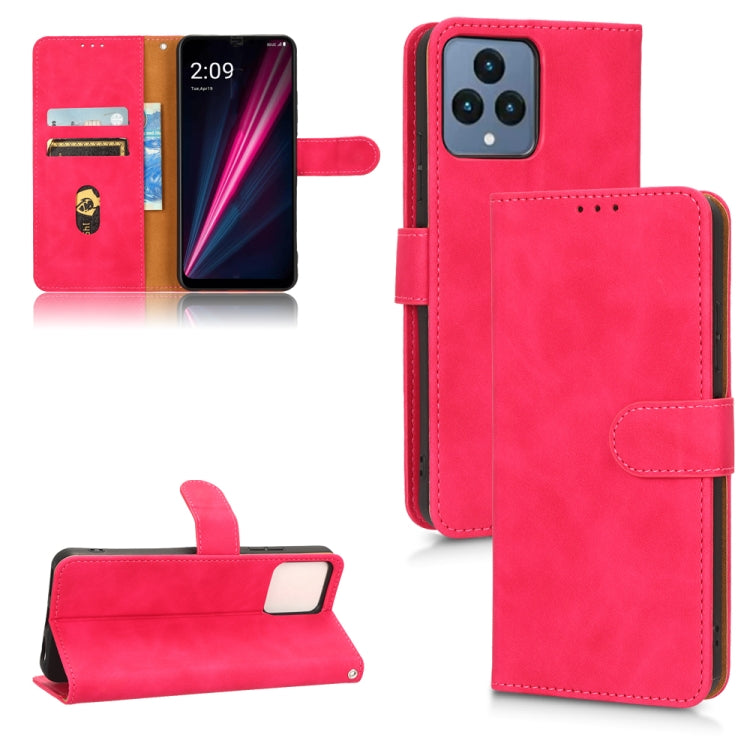 Custodia per telefono in pelle con vibrazione magnetica Skin Feel, For Motorola Moto G32, For T-Mobile Revvl 6 5G, For T-Mobile Revvl 6 Pro 5G, For vivo Y02s