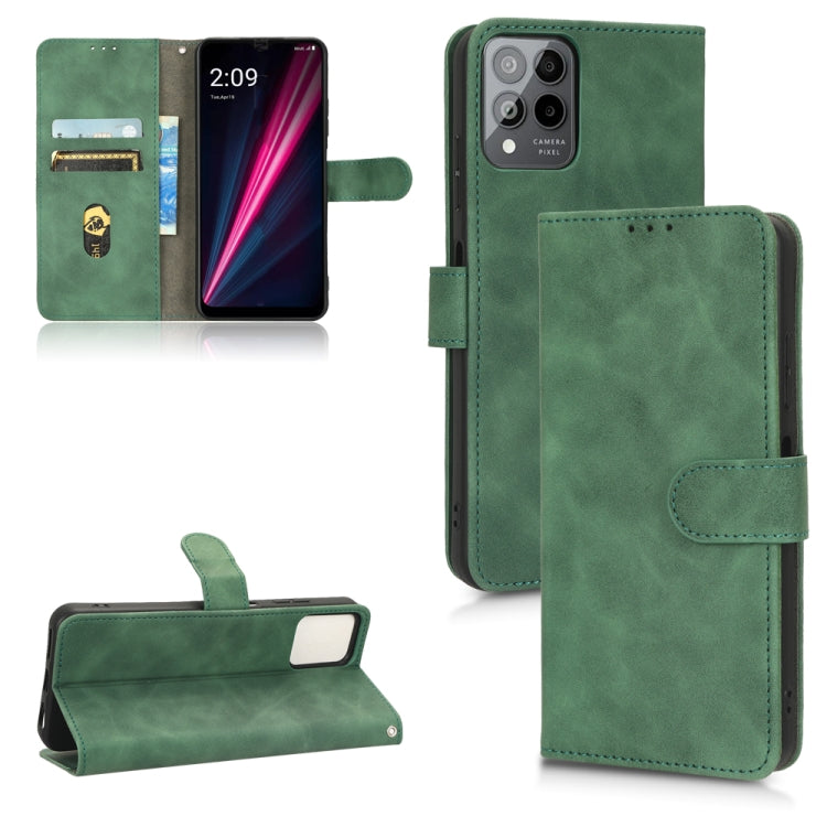 Custodia per telefono in pelle con vibrazione magnetica Skin Feel, For Motorola Moto G32, For T-Mobile Revvl 6 5G, For T-Mobile Revvl 6 Pro 5G, For vivo Y02s