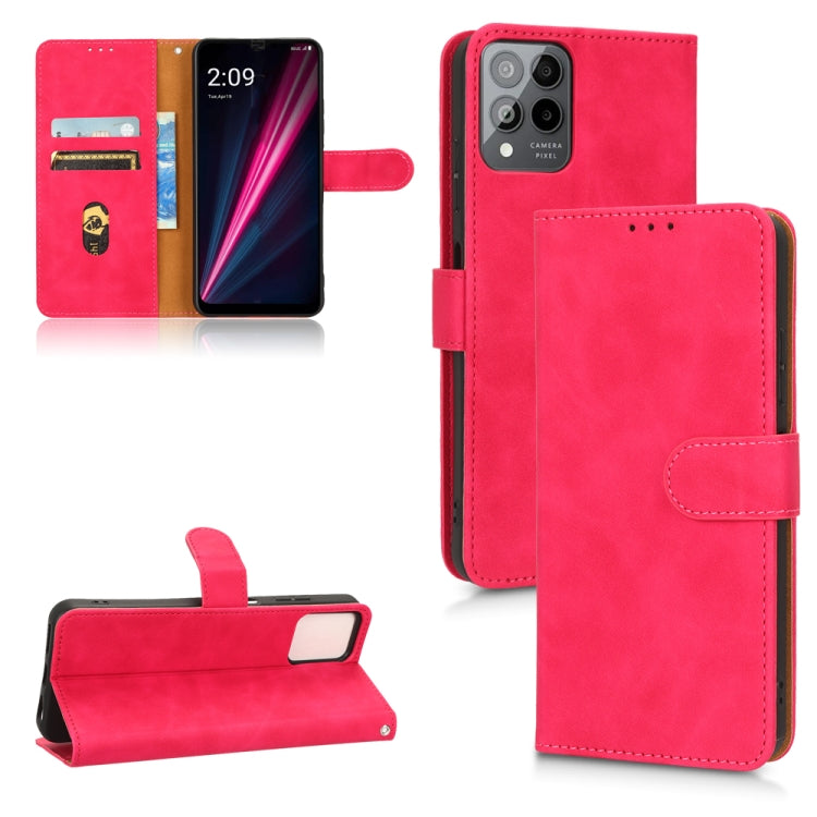 Custodia per telefono in pelle con vibrazione magnetica Skin Feel, For Motorola Moto G32, For T-Mobile Revvl 6 5G, For T-Mobile Revvl 6 Pro 5G, For vivo Y02s