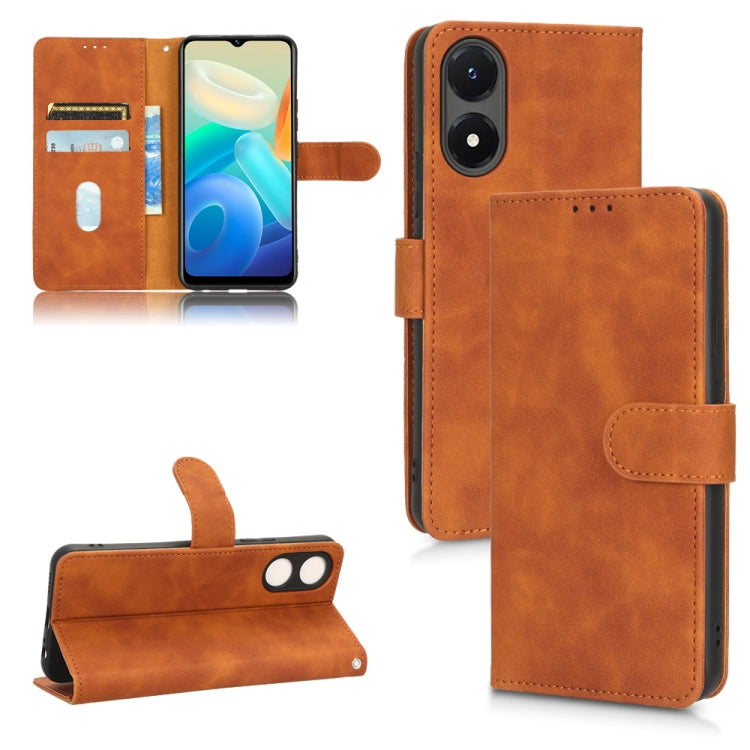 Custodia per telefono in pelle con vibrazione magnetica Skin Feel, For Motorola Moto G32, For T-Mobile Revvl 6 5G, For T-Mobile Revvl 6 Pro 5G, For vivo Y02s