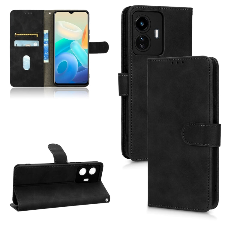 Custodia per telefono in pelle con vibrazione magnetica Skin Feel, For vivo Y77 Global, For OnePlus 10T 5G