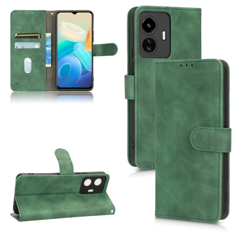 Custodia per telefono in pelle con vibrazione magnetica Skin Feel, For vivo Y77 Global, For OnePlus 10T 5G