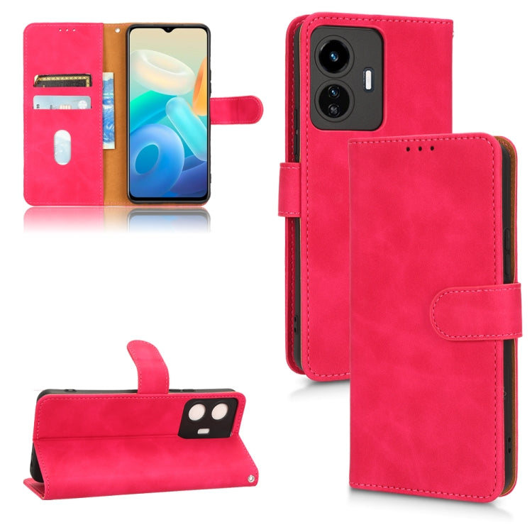 Custodia per telefono in pelle con vibrazione magnetica Skin Feel, For vivo Y77 Global, For OnePlus 10T 5G