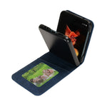 Custodia per telefono pieghevole con slot per schede esterno semi-diviso sulla pelle, For Samsung Galaxy Z Flip3 5G, For Samsung Galaxy Z Flip4 5G