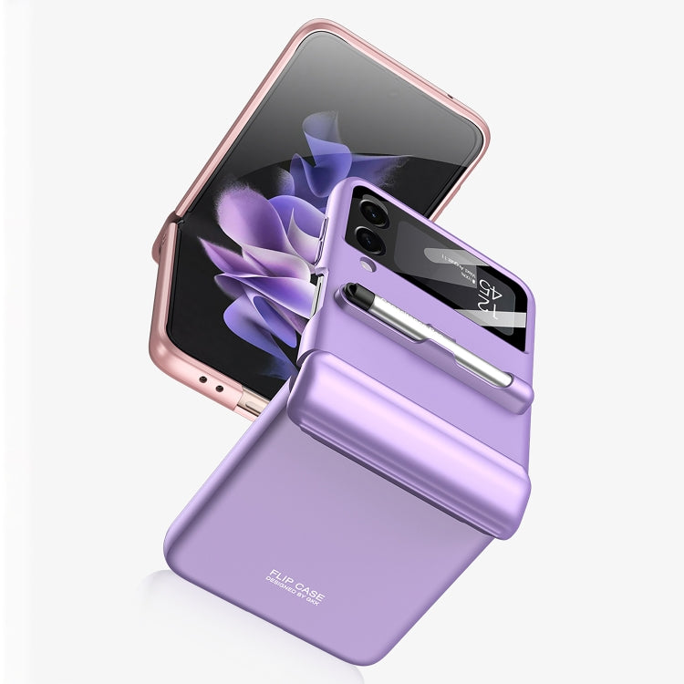 GKK Magnetic Full Coverage Phone Flip Case con penna, For Samsung Galaxy Z Flip4