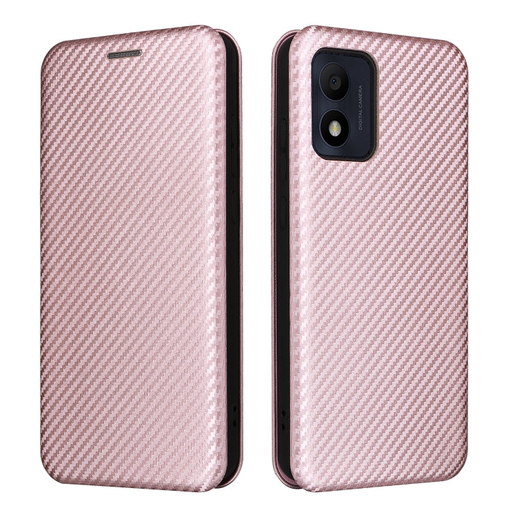 Custodia per telefono in pelle con vibrazione in fibra di carbonio, For Alcatel 1B 2022, For Asus Zenfone 9, For Motorola Moto G32, For Samsung Galaxy Z Fold4