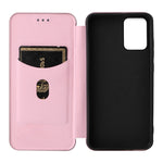 Custodia per telefono in pelle con vibrazione in fibra di carbonio, For Alcatel 1B 2022, For Asus Zenfone 9, For Motorola Moto G32, For Samsung Galaxy Z Fold4