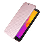 Custodia per telefono in pelle con vibrazione in fibra di carbonio, For Alcatel 1B 2022, For Asus Zenfone 9, For Motorola Moto G32, For Samsung Galaxy Z Fold4