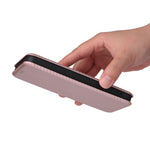 Custodia per telefono in pelle con vibrazione in fibra di carbonio, For Alcatel 1B 2022, For Asus Zenfone 9, For Motorola Moto G32, For Samsung Galaxy Z Fold4