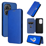 Custodia per telefono in pelle con vibrazione in fibra di carbonio, For Alcatel 1B 2022, For Asus Zenfone 9, For Motorola Moto G32, For Samsung Galaxy Z Fold4