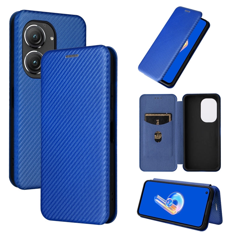 Custodia per telefono in pelle con vibrazione in fibra di carbonio, For Alcatel 1B 2022, For Asus Zenfone 9, For Motorola Moto G32, For Samsung Galaxy Z Fold4