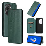 Custodia per telefono in pelle con vibrazione in fibra di carbonio, For Alcatel 1B 2022, For Asus Zenfone 9, For Motorola Moto G32, For Samsung Galaxy Z Fold4