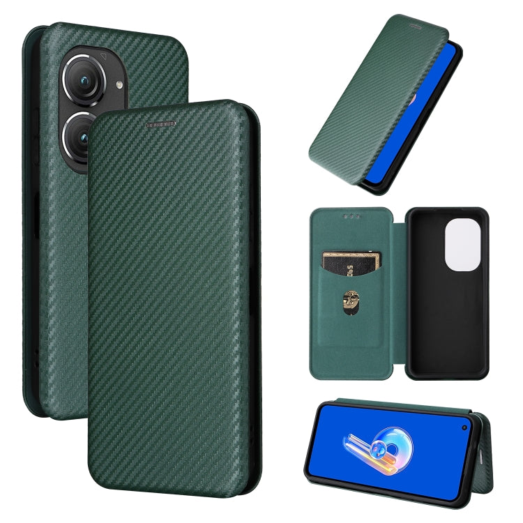 Custodia per telefono in pelle con vibrazione in fibra di carbonio, For Alcatel 1B 2022, For Asus Zenfone 9, For Motorola Moto G32, For Samsung Galaxy Z Fold4