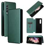 Custodia per telefono in pelle con vibrazione in fibra di carbonio, For Alcatel 1B 2022, For Asus Zenfone 9, For Motorola Moto G32, For Samsung Galaxy Z Fold4