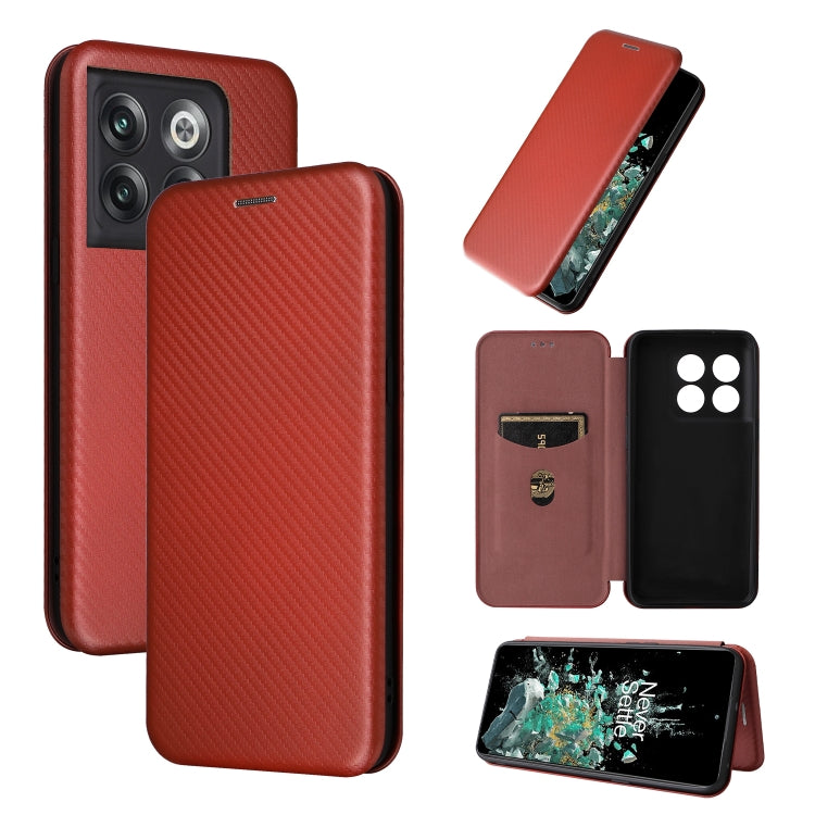 Custodia per telefono in pelle con vibrazione in fibra di carbonio, For Xiaomi Redmi K50 Ultra, For OnePlus 10T 5G