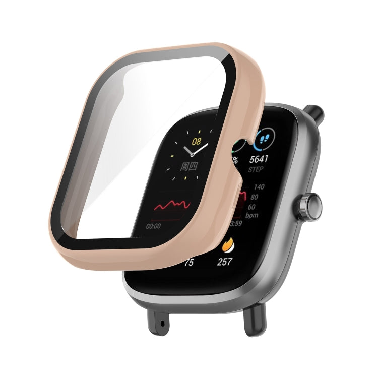Custodia protettiva integrata per PC + vetro temperato, For Amazfit Bip U / Bip U Pro / Pop / Pop Pro
