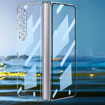 Custodia per telefono a copertura totale con galvanica integrata GKK + vetro, For Samsung Galaxy Z Fold4