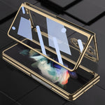Custodia per telefono a copertura totale con galvanica integrata GKK + vetro, For Samsung Galaxy Z Fold4