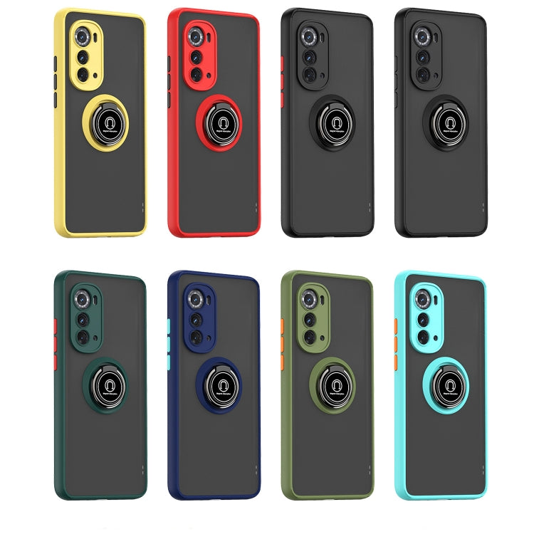 Custodia per telefono Q Shadow 1 serie TPU + PC con supporto ad anello, For Motorola Edge 2022