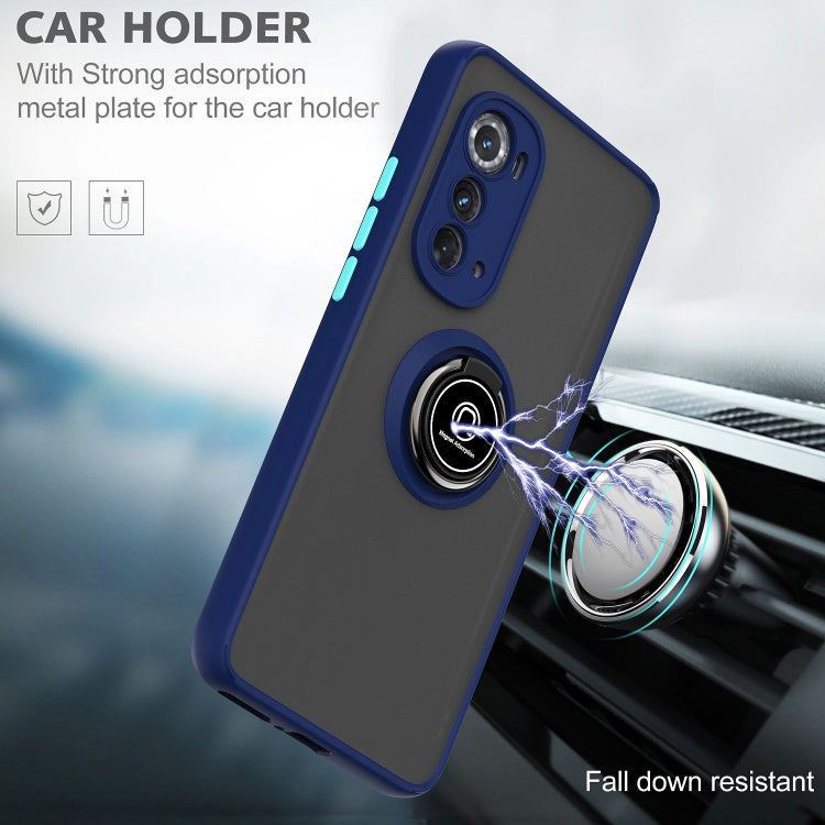 Custodia per telefono Q Shadow 1 serie TPU + PC con supporto ad anello, For Motorola Edge 2022