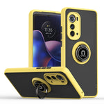 Custodia per telefono Q Shadow 1 serie TPU + PC con supporto ad anello, For Motorola Edge 2022